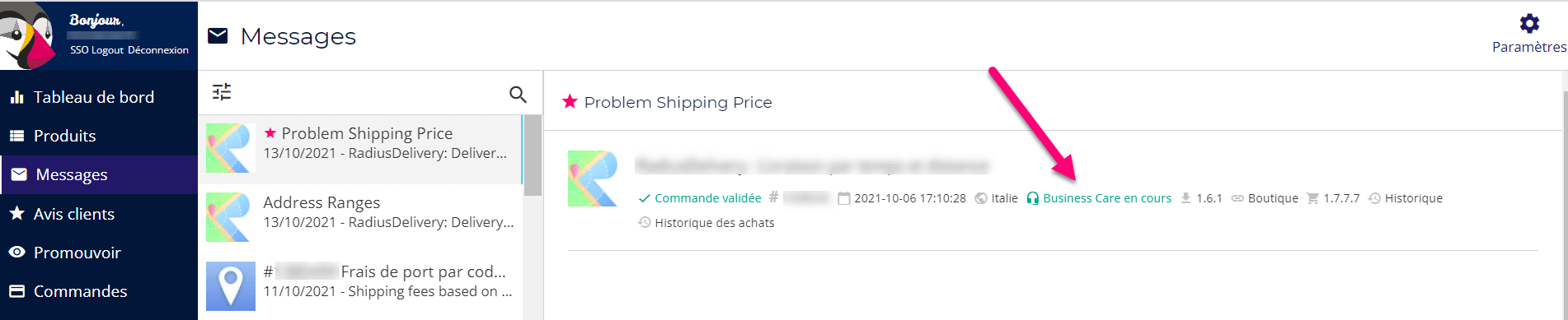 Comment v&eacute;rifier qu'un client b&eacute;nficie d'un abonnement 'Business Care' actif ? 